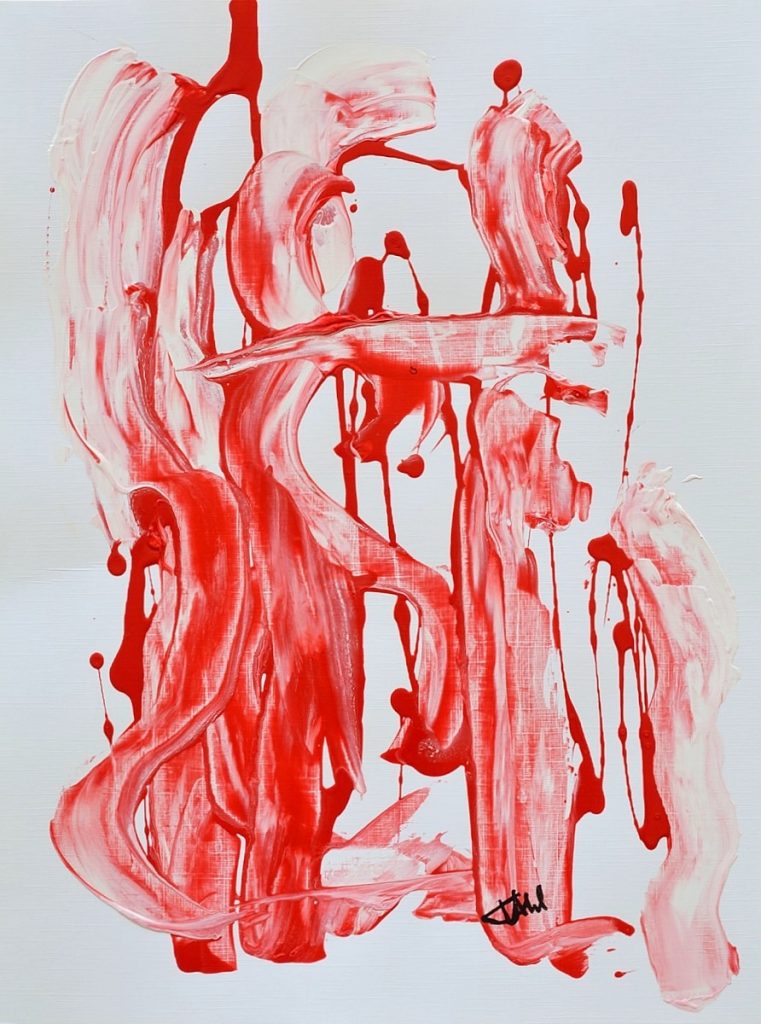 Abstract VIII, Taille 30 x 40 cm, Acrylique sur papier