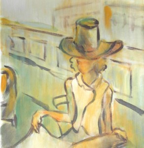 Women with Newspaper